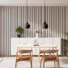 Barcode Diamond Ash with Black Recosilent in dining room
