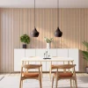 Barcode Diamond Oak with White Recosilent in dining room