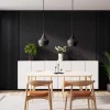 WS Black Diamond Ash and Ribbon-Design Black Diamond Ash with Black RecoSilent in dining room