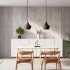 WS Zement and Ribbon-Design Zement with Grey RecoSilent in dining room