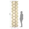 Ribbon-Hexagon Diamond Ash startpanel with dimensions