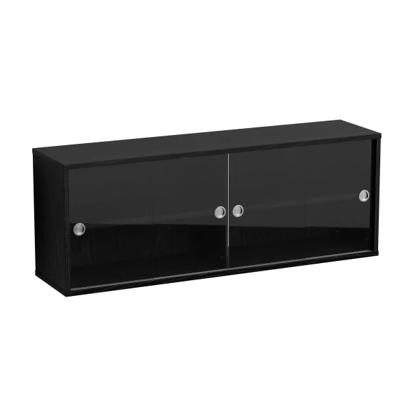 Brace cabinet Black Ash 1200 mm 4 glass doors