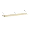 Brace shelf Walnut 1200mm grey brackets