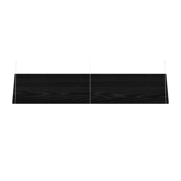 Brace shelf Black Ash 1200mm white brackets