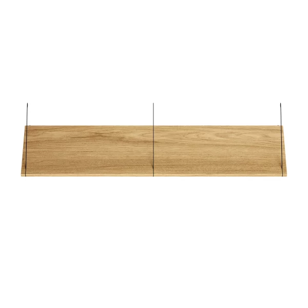 Brace shelf Oak 1200mm black brackets